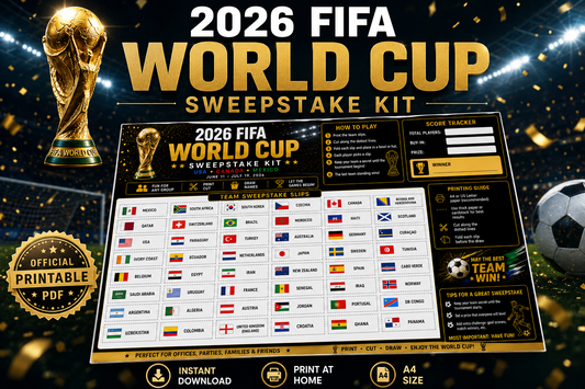 2026 FIFA World Cup Sweepstake Kit — Printable PDF | 48 Teams