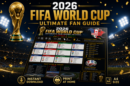 2026 FIFA World Cup Ultimate Fan Guide — 48 Teams | Printable PDF