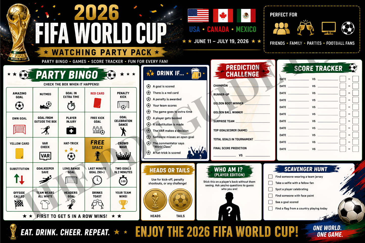 2026 FIFA World Cup Complete Fan Bundle — 4 Printable PDFs | BEST VALUE